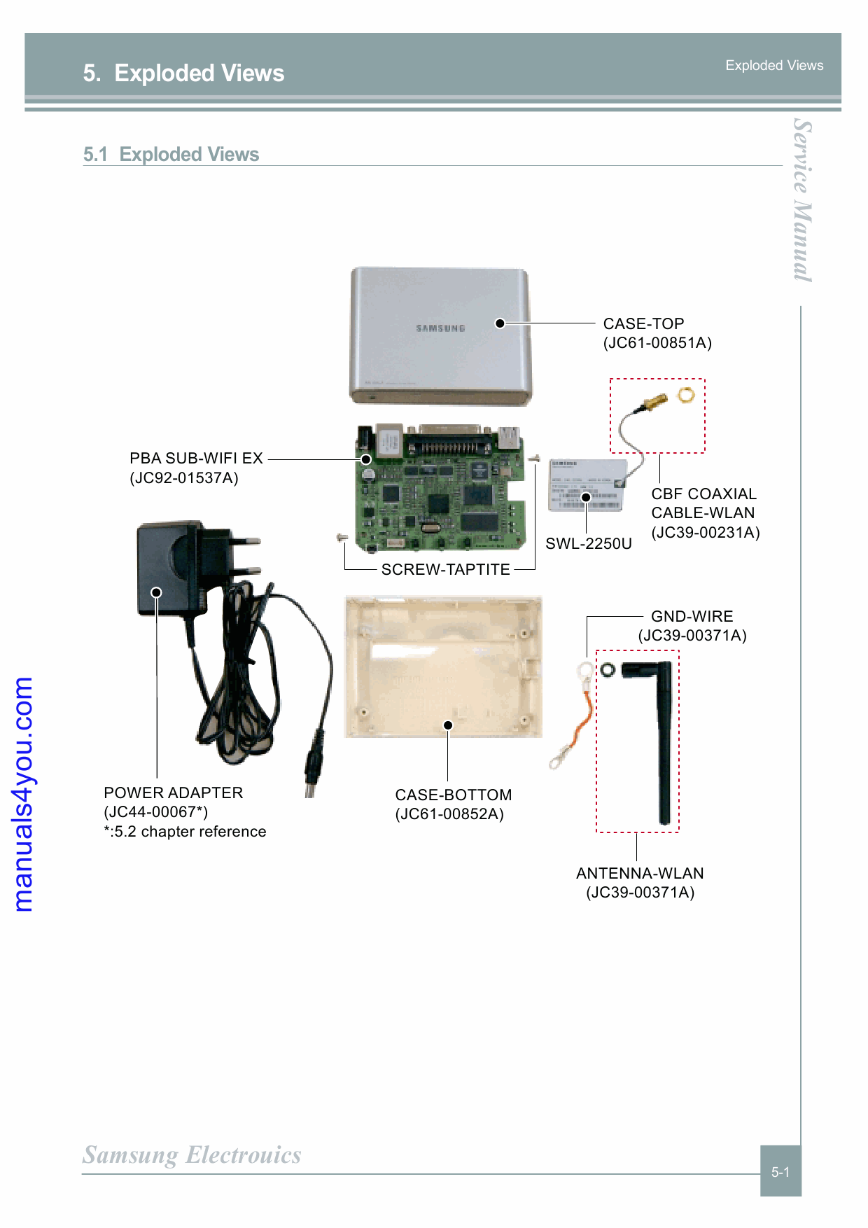 Samsung Network-Printer-Server ML-00LA Parts and Service Manual-4